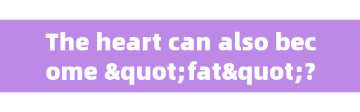 The heart can also become "fat"? No more than these 4 reasons, do 2 things, the heart will be better