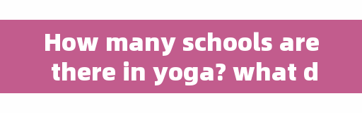 How many schools are there in yoga? what does it mean to divide yoga into eight branches?