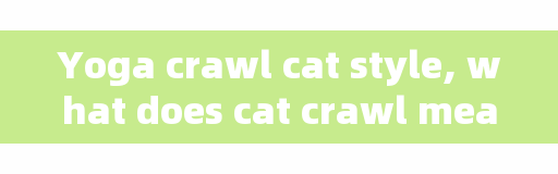 Yoga crawl cat style, what does cat crawl mean?